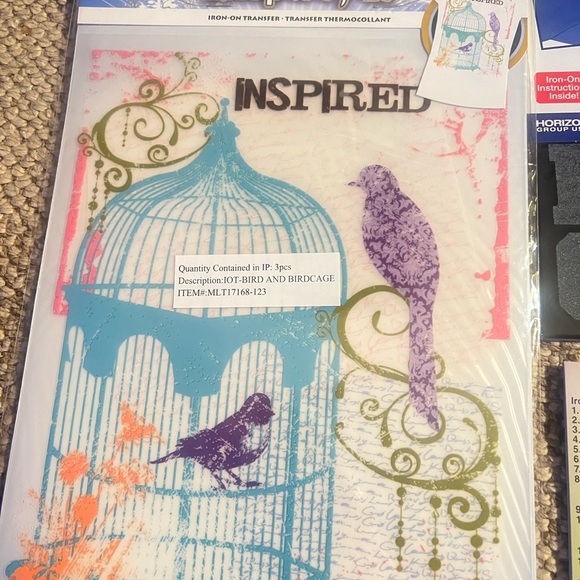 NEW..IRON-ON.   never used Iron-On letters (you get it all) - Picture 4 of 4